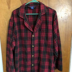 Pendleton Cotton Plaid Pajamas Men's Size Large